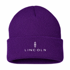 Men's Lincoln Beanie Hat — Purple — clean front main