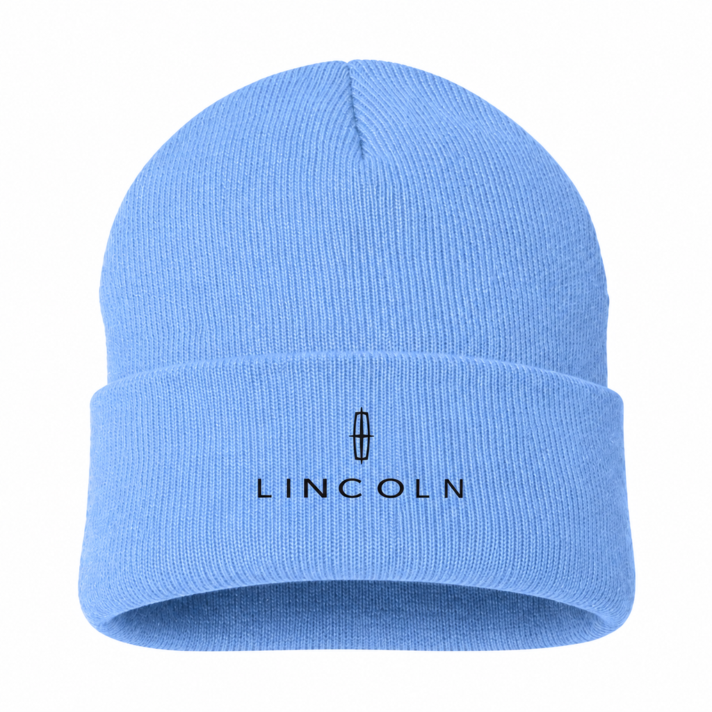 Men's Lincoln Beanie Hat — Sky Blue — clean front main