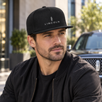 Lincoln Car Snapback Hat | Color: Black | Image 1
