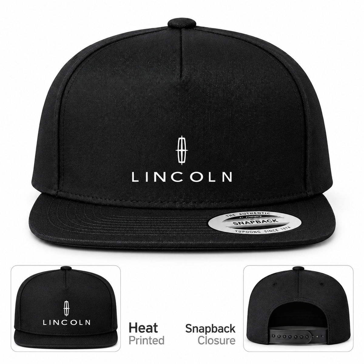 Lincoln Car Snapback Hat improved main image