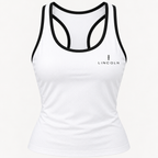 Lincoln women's tanktop and shorts set Tank detail | Color: White |