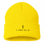 Men's Lincoln Beanie Hat — Yellow — clean front main