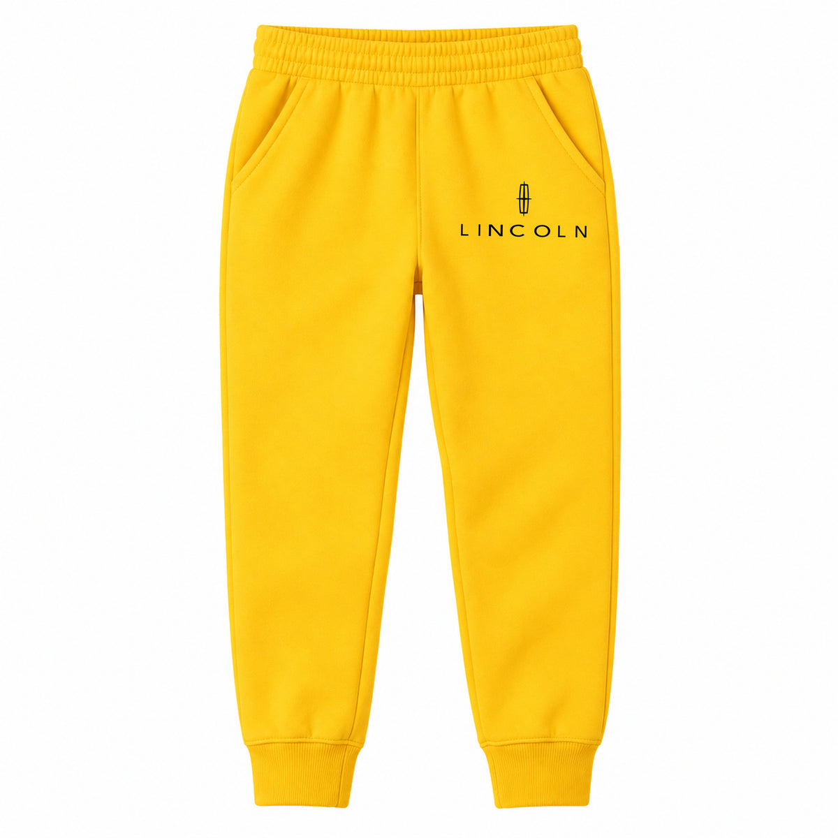 Lincoln youth jogger sweatpants in Yellow, Youth Large ages 10–12
