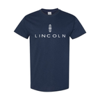 Youth Kids Lincoln Car Cotton T-Shirt | Color: Navy | Main