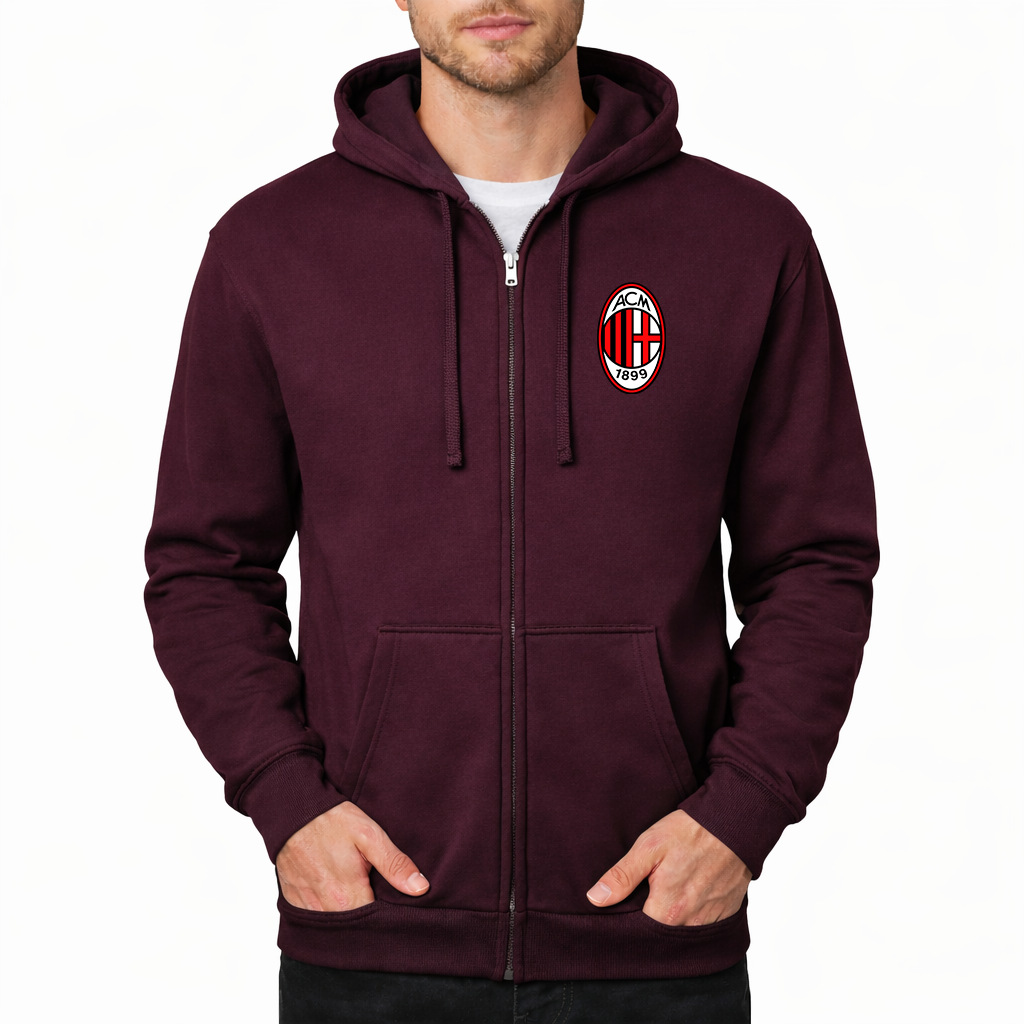 Men’s AC Milan Soccer Zipper Hoodie