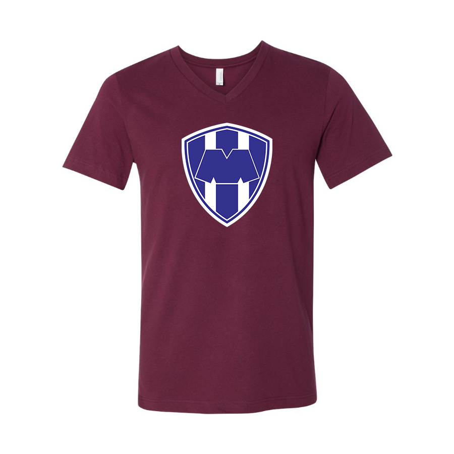 Men’s  Monterrey FC  - BELLA + CANVAS - Jersey V-Neck Tee - 3005