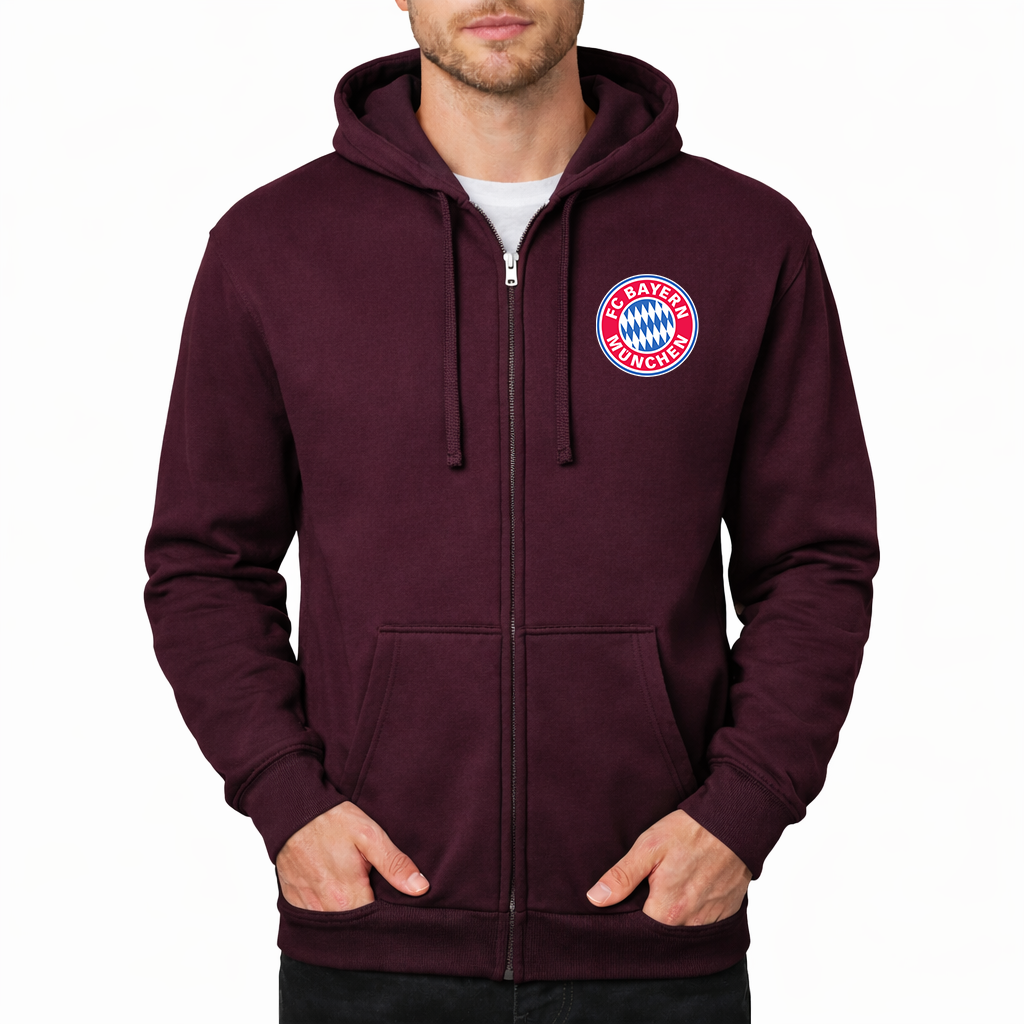 Men's F.C. Bayern Munchen Soccer Zipper Hoodie
