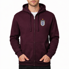 Men's England National Soccer Team Zipper Hoodie