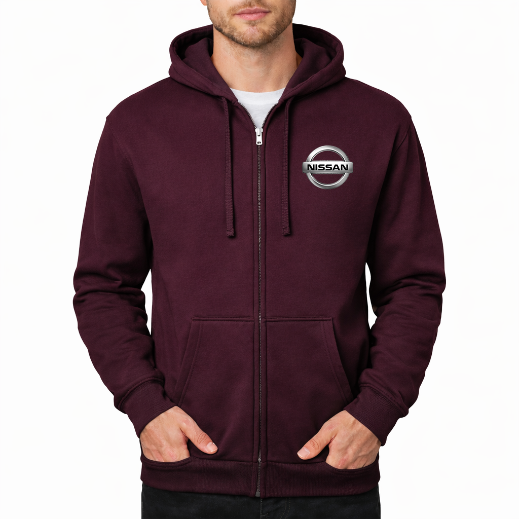 Men’s Nissan Motorsport Car Zipper Hoodie