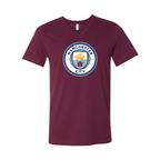 Men’s  Manchester City Soccer - BELLA + CANVAS - Jersey V-Neck Tee - 3005