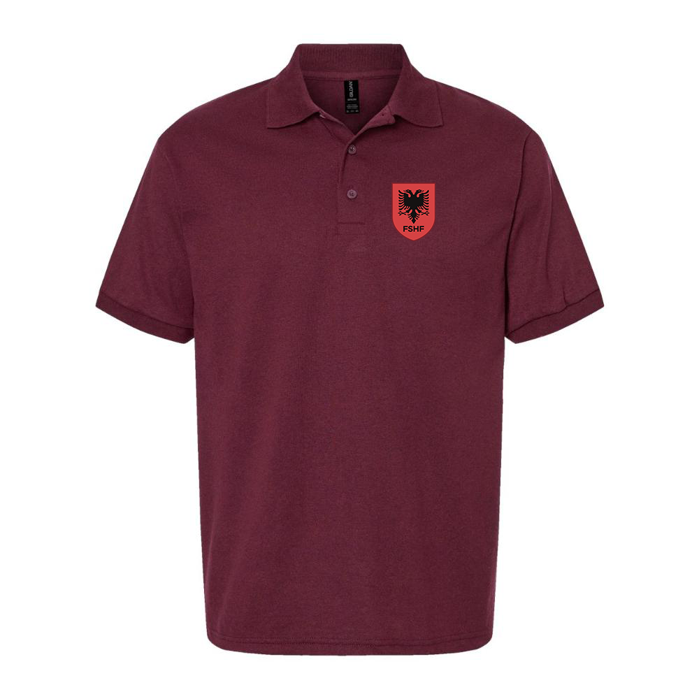 Men's Albania National Soccer Team Dry Blend Polo