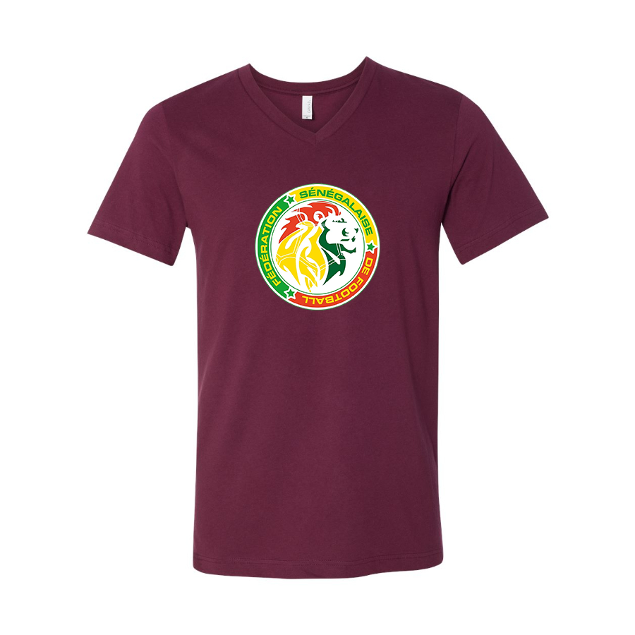 Men’s  Senegal National Soccer Team copy - BELLA + CANVAS - Jersey V-Neck Tee - 3005