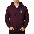 Men's Italy National Soccer Zipper Hoodie
