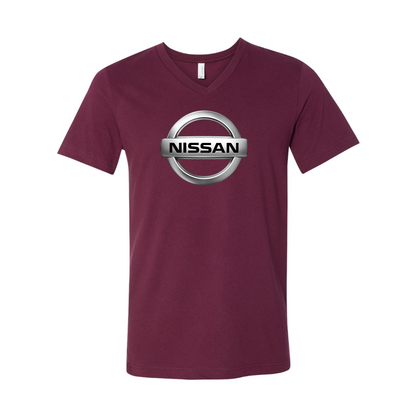 Men’s Nissan Car - BELLA + CANVAS - Jersey V-Neck Tee - 3005