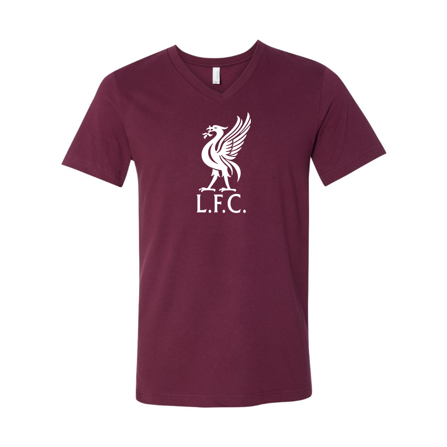 Men’s  Liverpool L.F.C Soccer  - BELLA + CANVAS - Jersey V-Neck Tee - 3005
