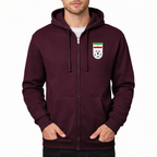 Men's Iran National Soccer Team Zipper Hoodie