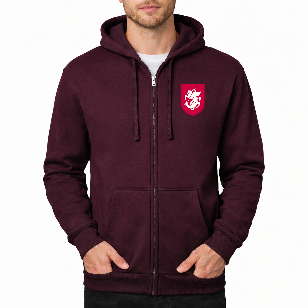 Men's Georgia National Soccer Team Zipper Hoodie