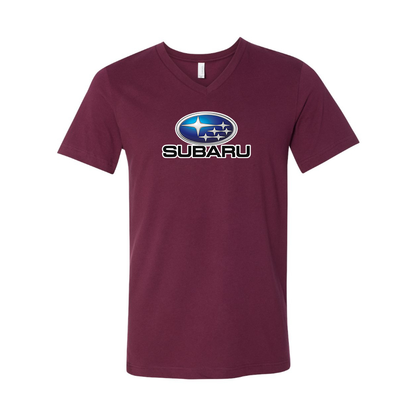 Men’s Subaru Car - BELLA + CANVAS - Jersey V-Neck Tee - 3005