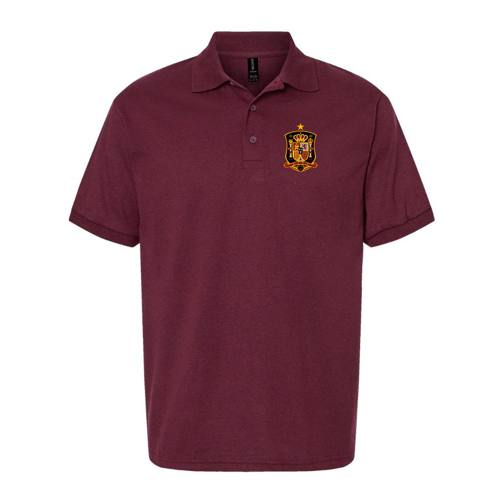Men's Spain National Soccer Team Dry Blend Polo