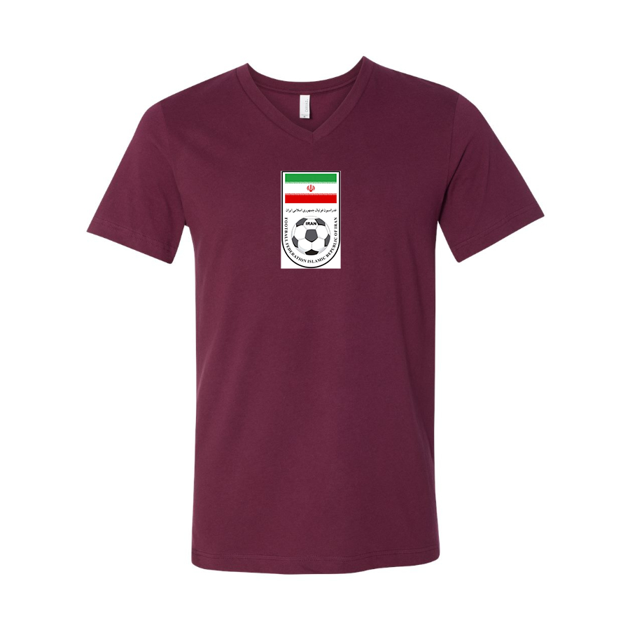 Men’s Iran National Soccer Team - BELLA + CANVAS - Jersey V-Neck Tee - 3005