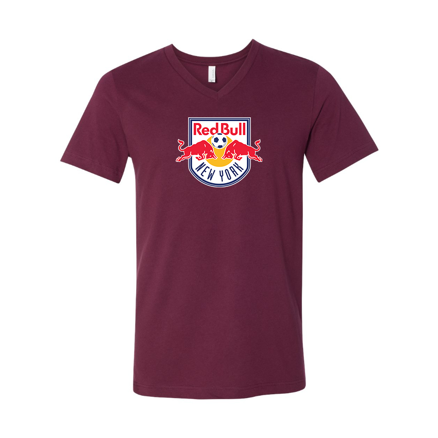 Men’s New York Red Bulls FC - BELLA + CANVAS - Jersey V-Neck Tee - 3005