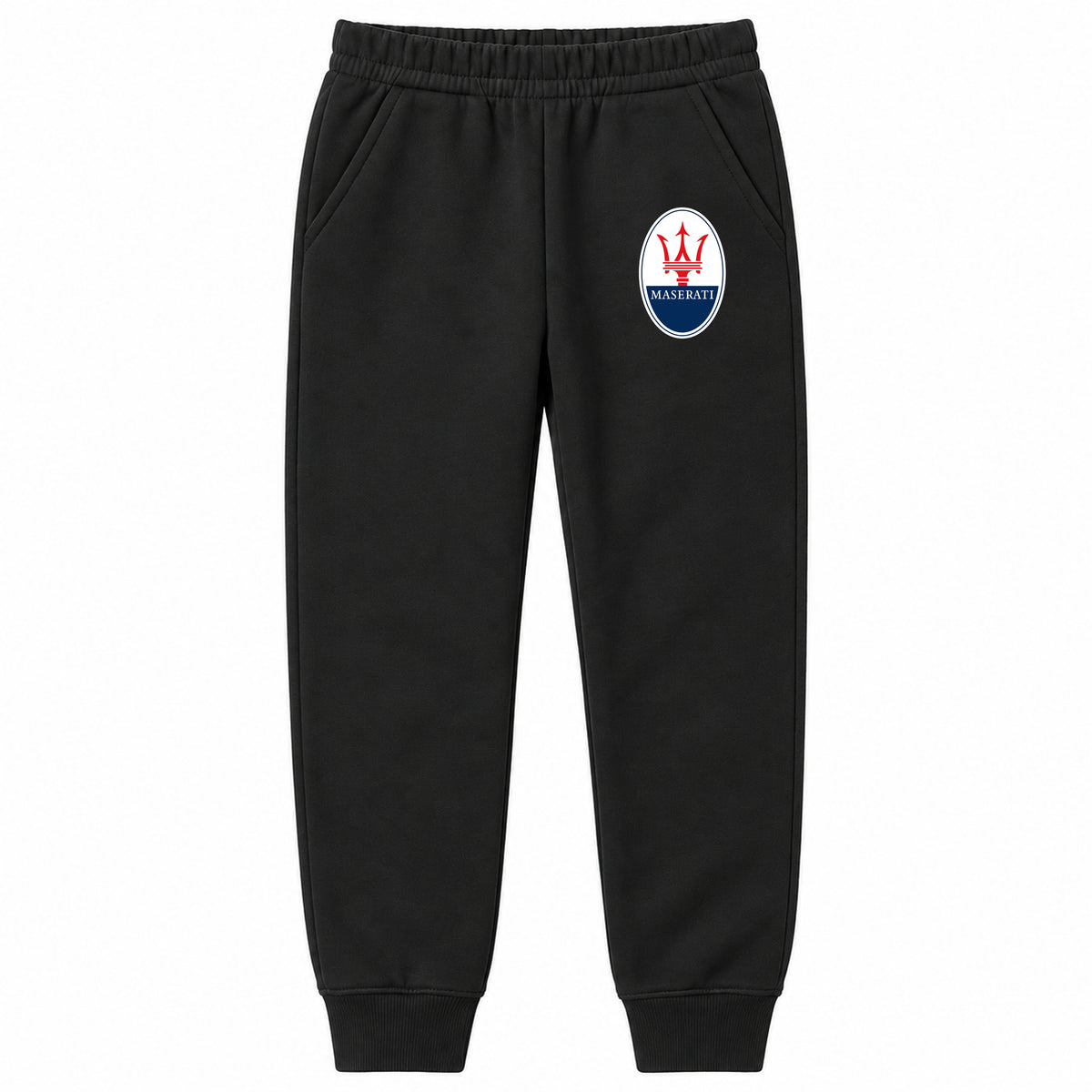 Maserati youth jogger sweatpants in Black, Youth Large ages 10–12