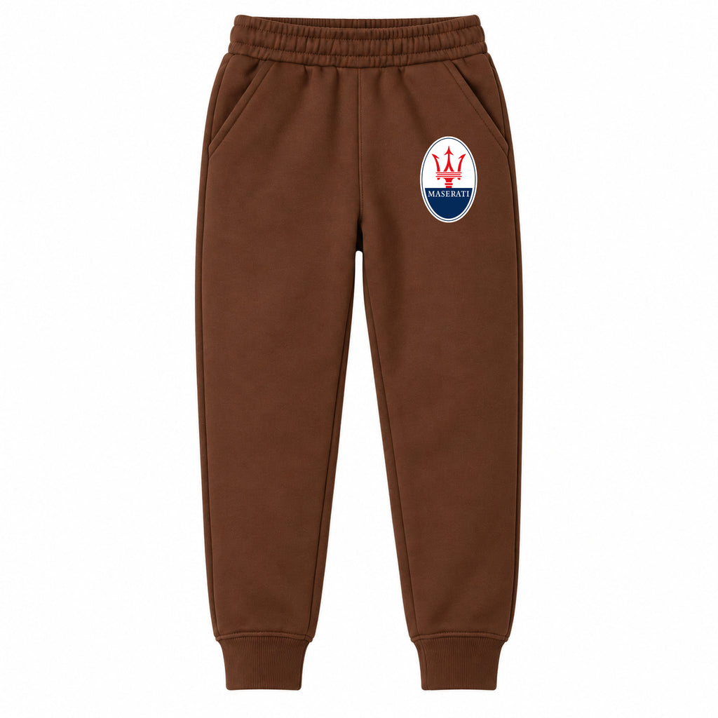 Maserati youth jogger sweatpants in Brown, Youth Large ages 10–12