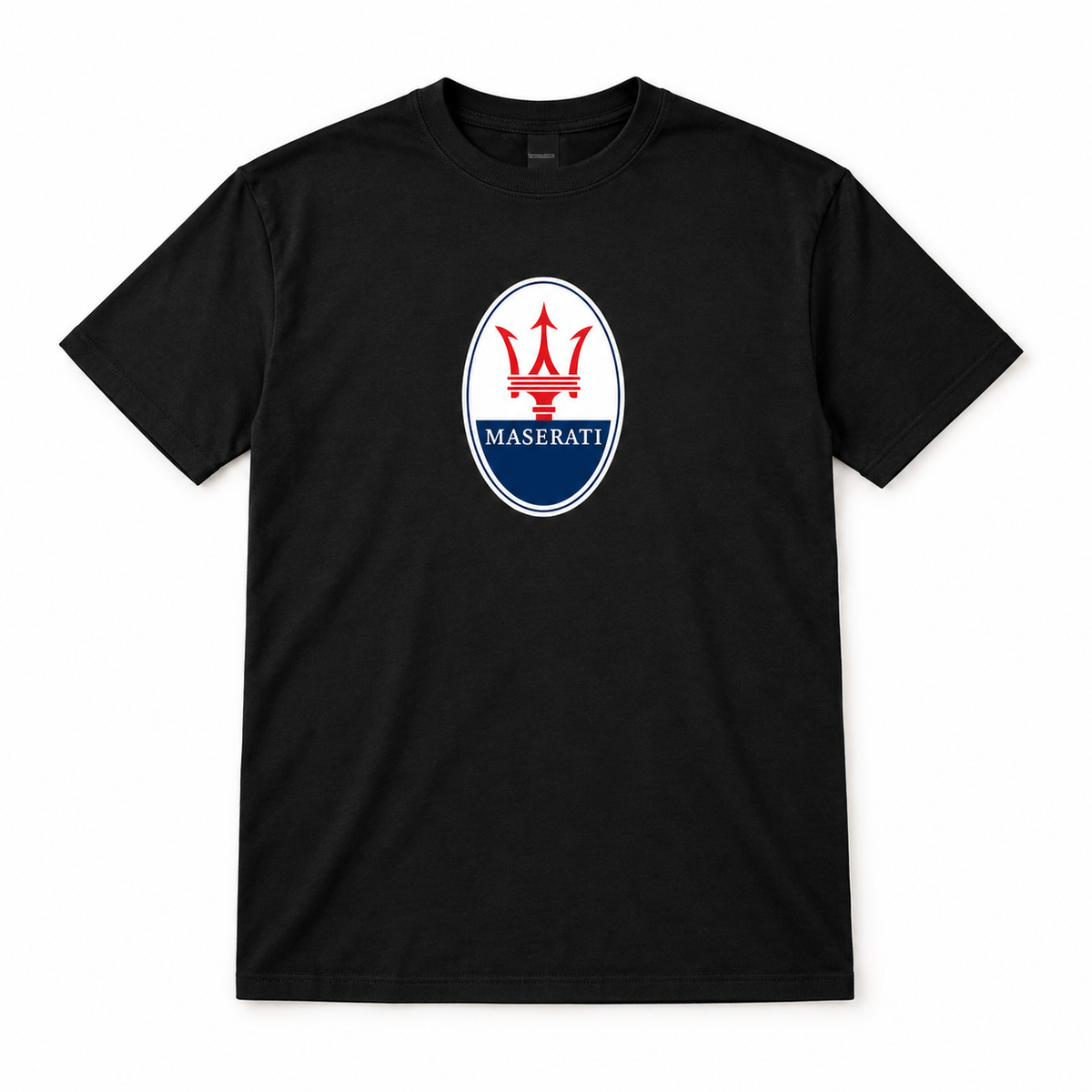 Men’s Maserati Car Cotton T-Shirt | Color: Black | Image 2