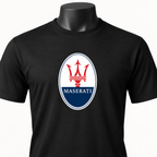 Men’s Maserati Car Cotton T-Shirt | Color: Black | Image 4