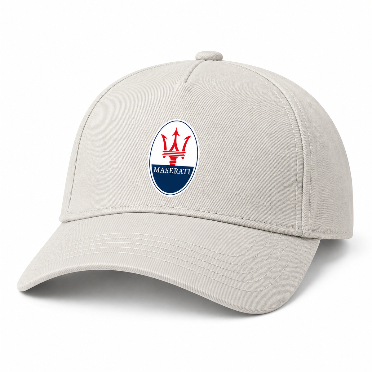Maserati Car Dad Baseball Cap Hat | Color: Beige | Image 1