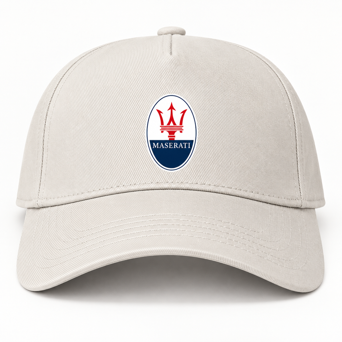 Maserati Car Dad Baseball Cap Hat | Color: Beige | Image 3