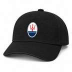Maserati Car Dad Baseball Cap Hat | Color: Black | Image 1