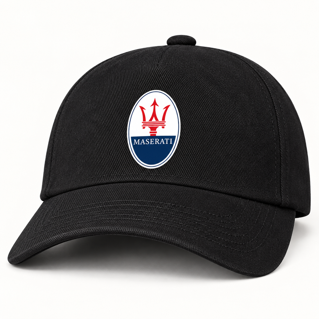 Maserati Car Dad Baseball Cap Hat | Color: Black | Image 3