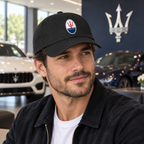 Maserati Car Dad Baseball Cap Hat | Color: Black | Image 5