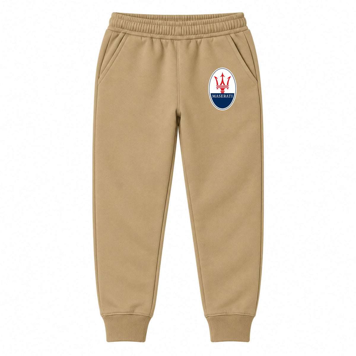 Maserati youth jogger sweatpants in Khaki, Youth Large ages 10–12