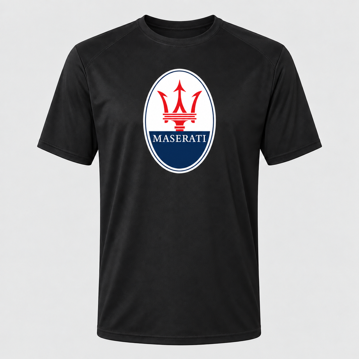 Maserati polyester T-shirt — Black — original logo