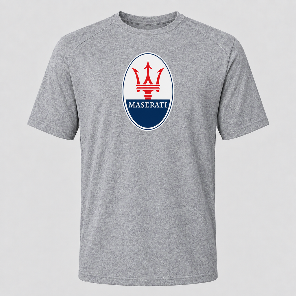 Maserati polyester T-shirt — Grey — original logo