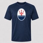Maserati polyester T-shirt — Navy — original logo