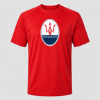 Maserati polyester T-shirt — Red — original logo