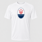 Maserati polyester T-shirt — White — original logo