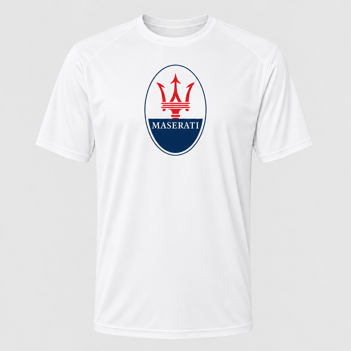 Maserati polyester T-shirt — White — original logo