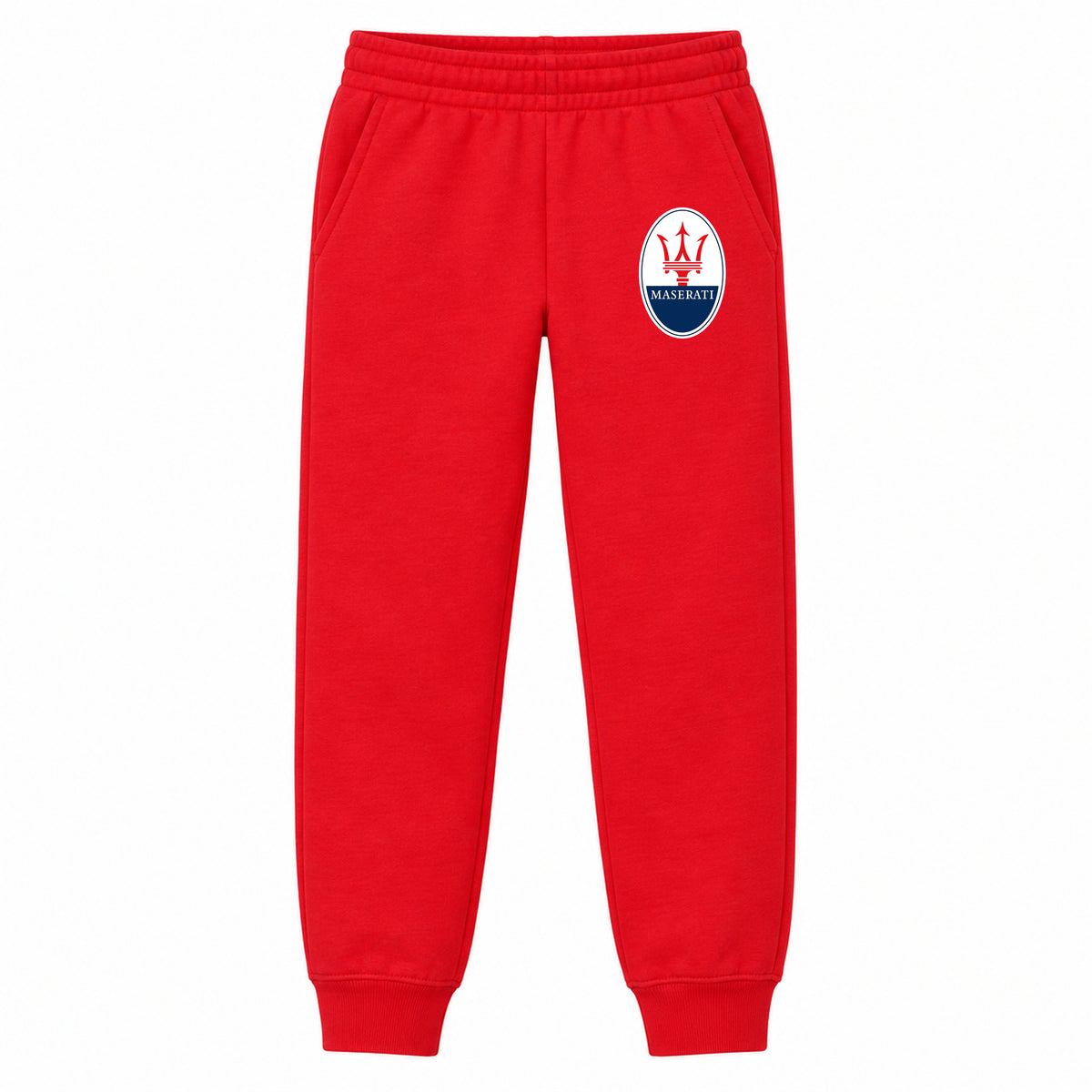 Maserati youth jogger sweatpants in Red, Youth Large ages 10–12