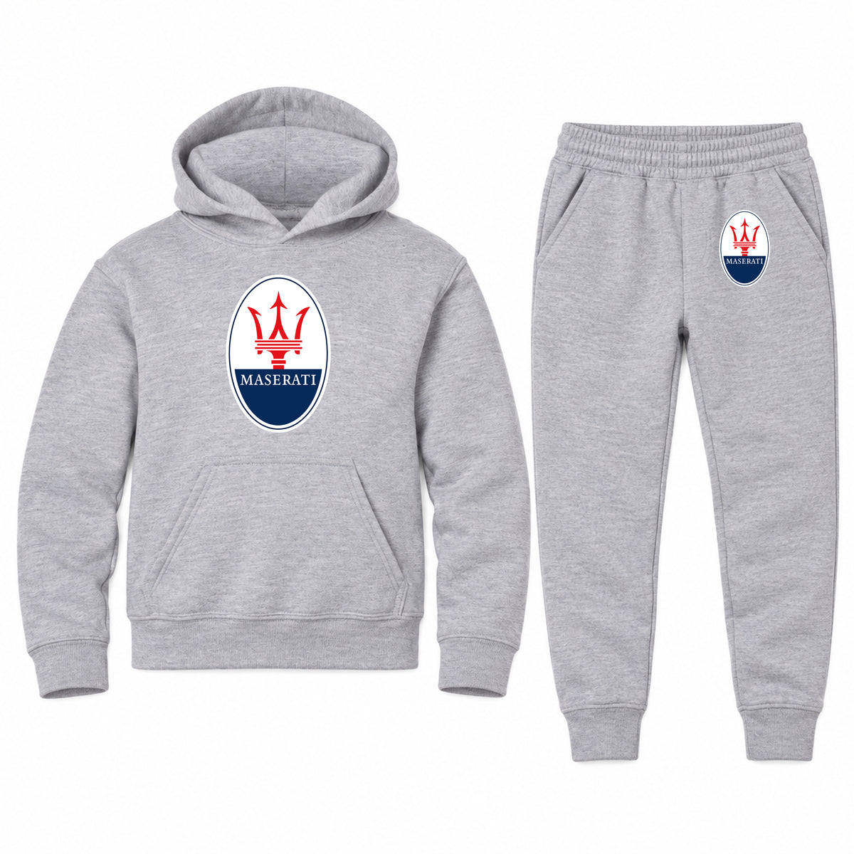 Maserati youth hoodie jogger set, Sports Grey, Youth Large ages 10–12