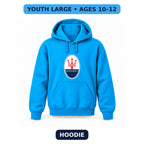 Maserati - Youth Large Hoodie (Ages 10–12) | Color: Turquoise