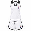 Women's Maserati tanktop and shorts set White front