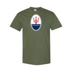 Youth Kids Maserati Car Cotton T-Shirt | Color: Army Green | Main