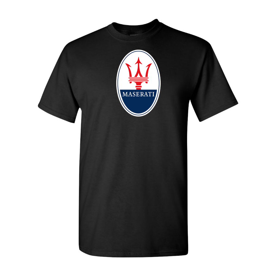 Youth Kids Maserati Car Cotton T-Shirt | Color: Black | Main