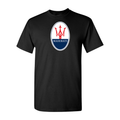 Youth Kids Maserati Car Cotton T-Shirt | Color: Black | Main
