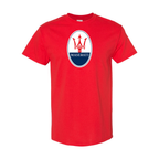 Youth Kids Maserati Car Cotton T-Shirt | Color: Red | Main