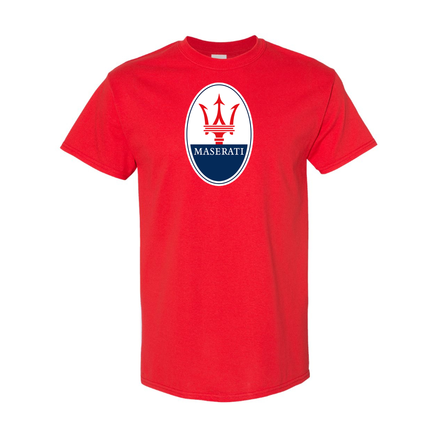 Youth Kids Maserati Car Cotton T-Shirt | Color: Red | Main